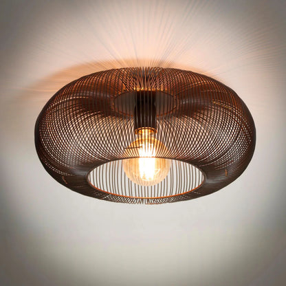 Deckenlampe Copper von lefurn.de, moderne Kupfer-Deckenlampe mit eleganten Design und warmem Licht für Wohnzimmer oder Essbereich