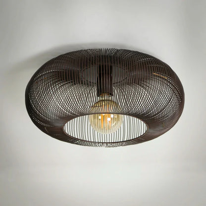 Copper Deckenlampe von lefurn.de mit modernem Design und sichtbarem Kupferfinish, ideal für elegante Raumbeleuchtung.