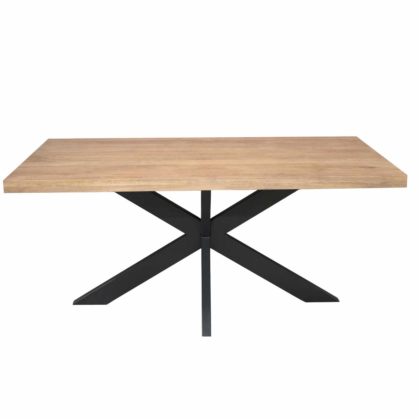 Großer Esstisch Dakota von lefurn.de mit glatter Holzoberfläche und robusten Beinen, ideal für Esszimmer und Familienessen.