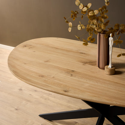 Moderner Esstisch Wolke Organic von lefurn.de, rechteckig mit 180x84 cm, Holzoptik, elegantes Design für Esszimmer