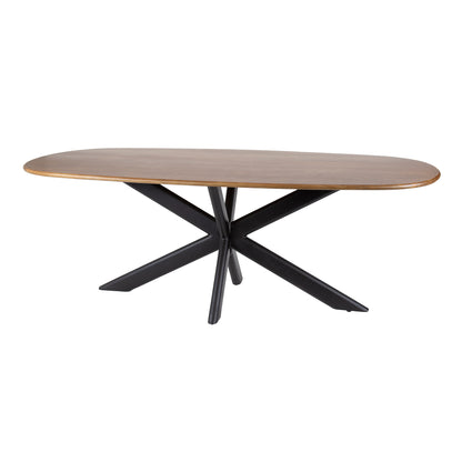 Großer Esstisch Cliff von lefurn.de aus Holz mit 215 cm Länge, elegantes Design für Esszimmer.
