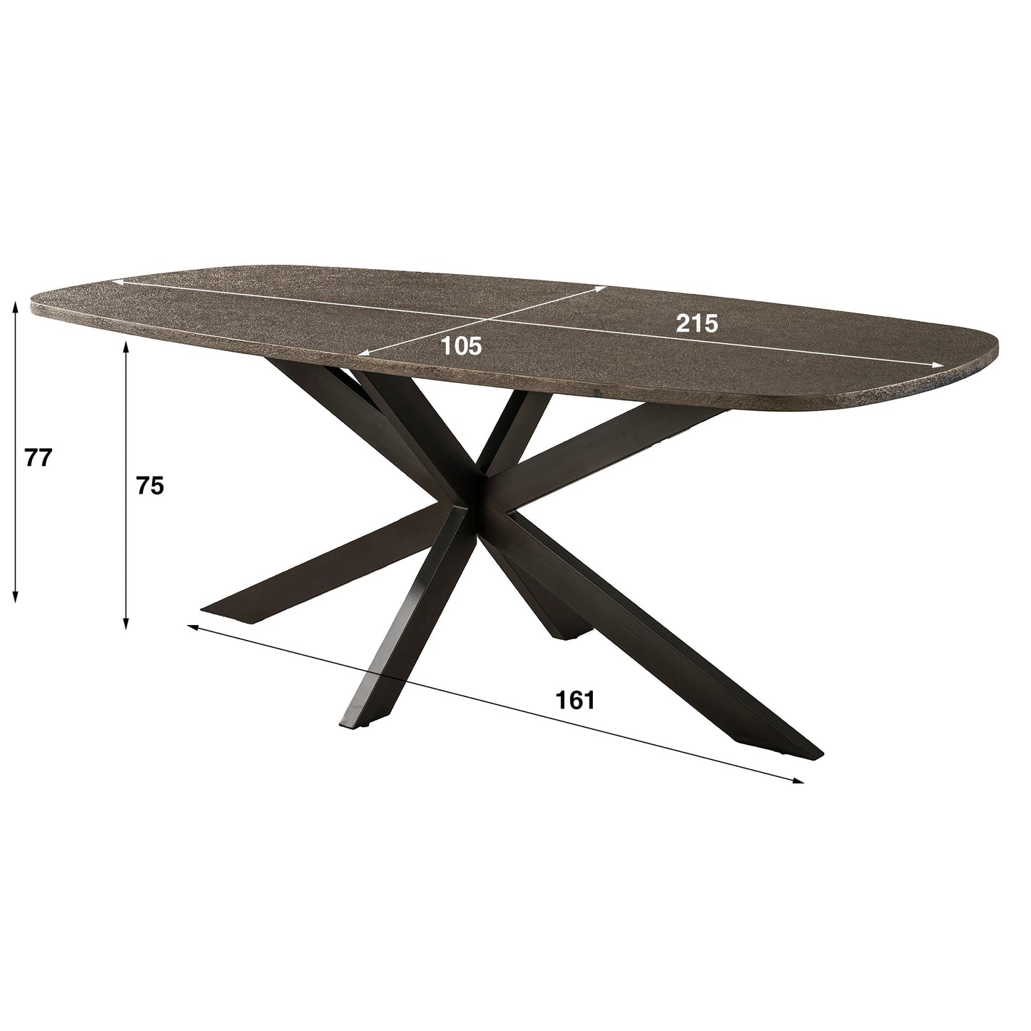 Esstisch Bronvik 215 - lefurn.de