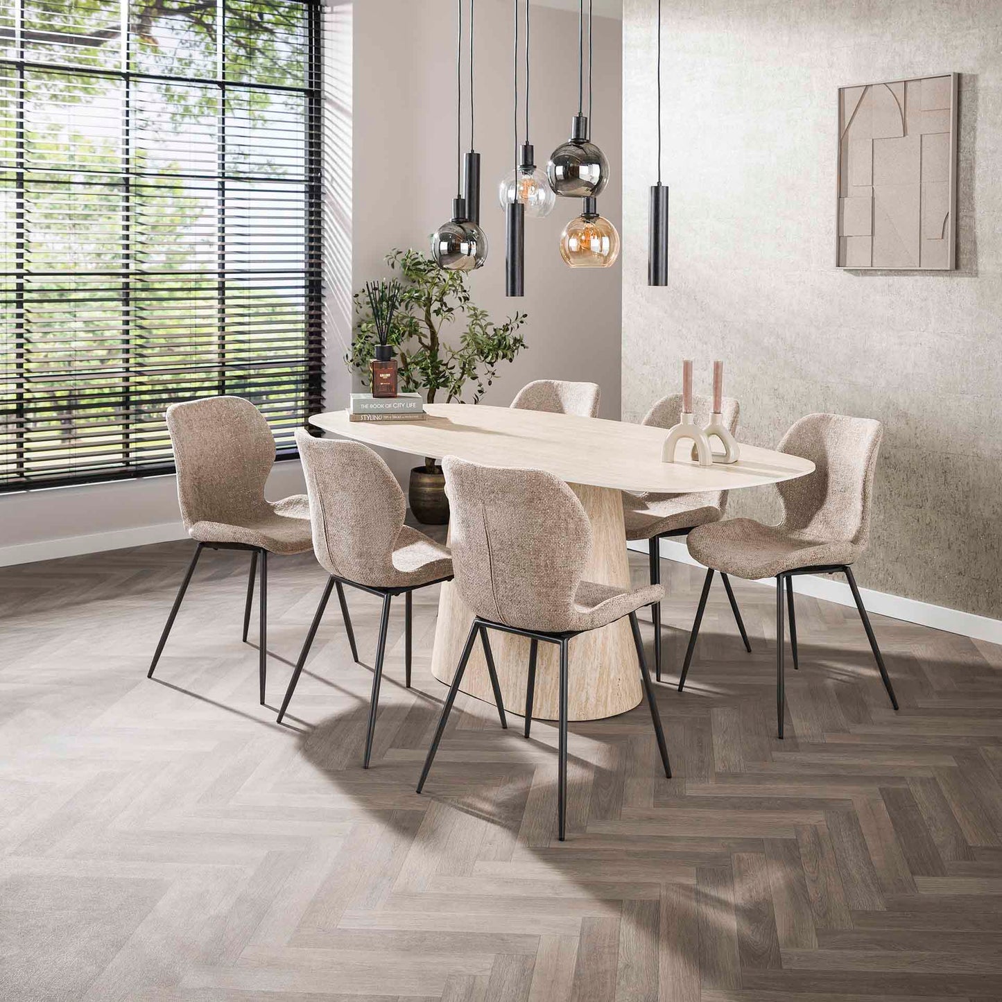 Großer Esstisch Centro 180 aus Holz von lefurn.de