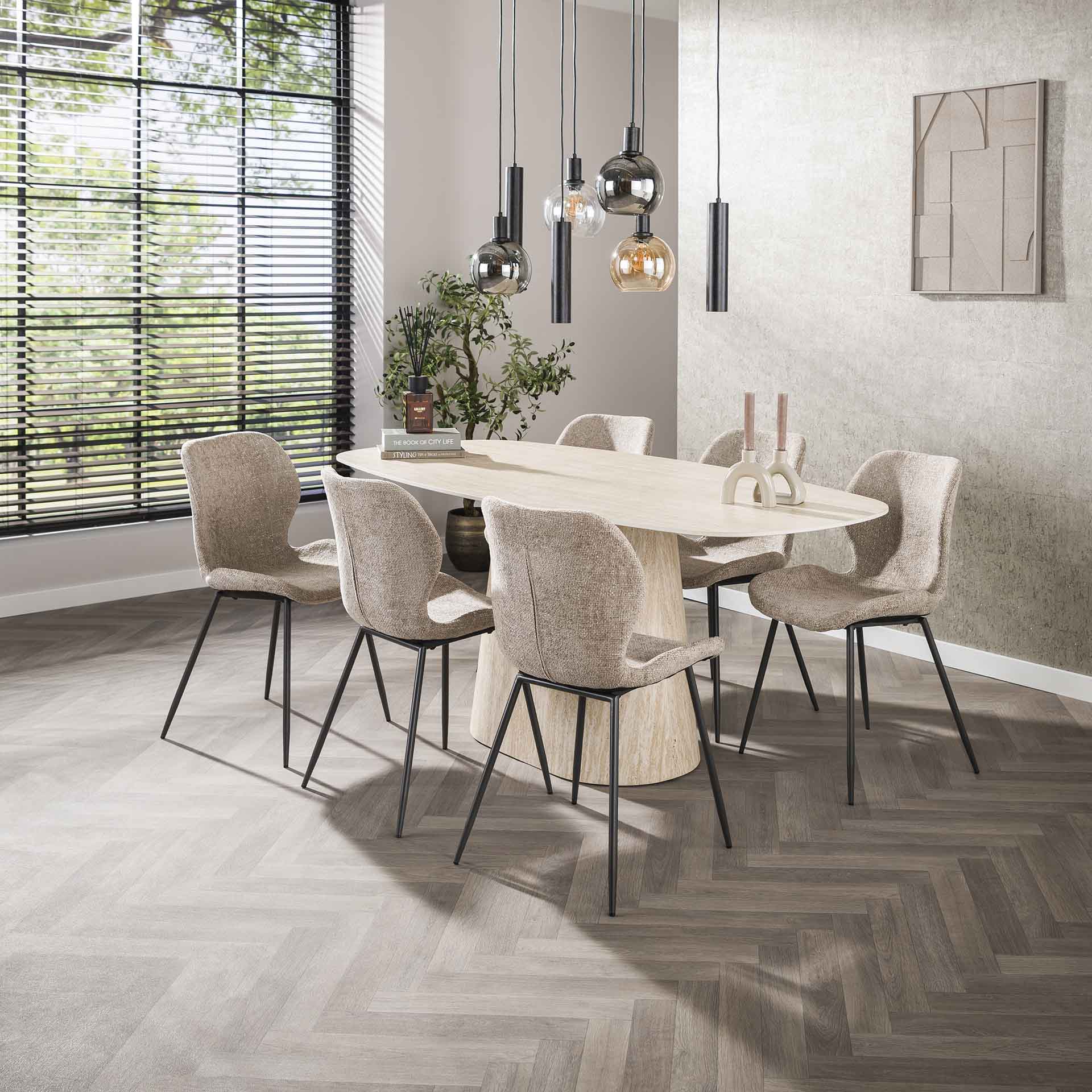 Großer Esstisch Centro 180 aus Holz von lefurn.de