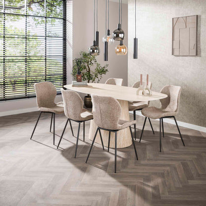 Großer Esstisch Centro 180 aus Holz von lefurn.de