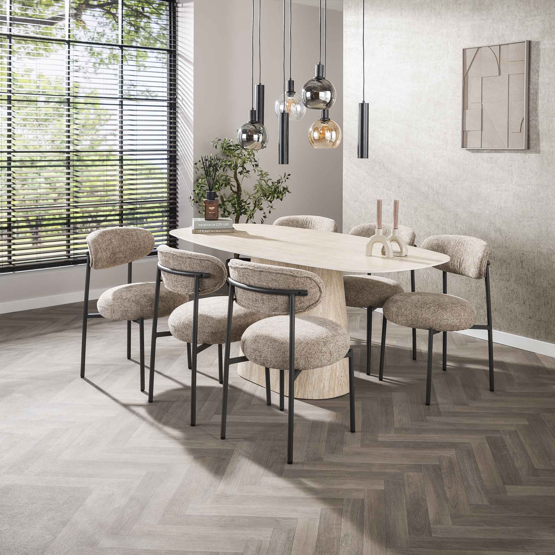 Großer rechteckiger Esstisch Centro 180 von lefurn.de