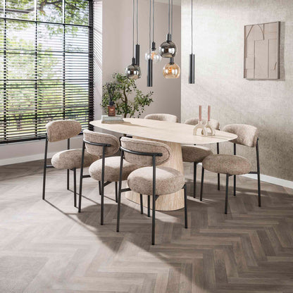 Großer rechteckiger Esstisch Centro 180 von lefurn.de