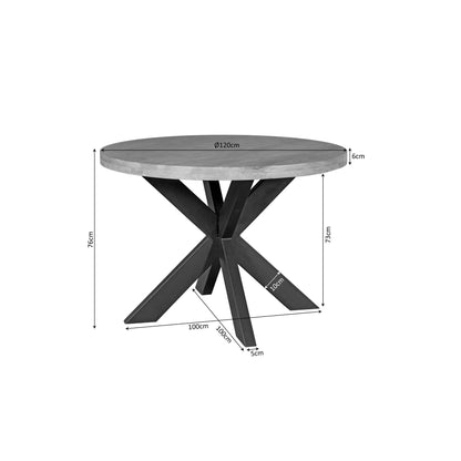 Esstisch Darrel 120 - lefurn.de