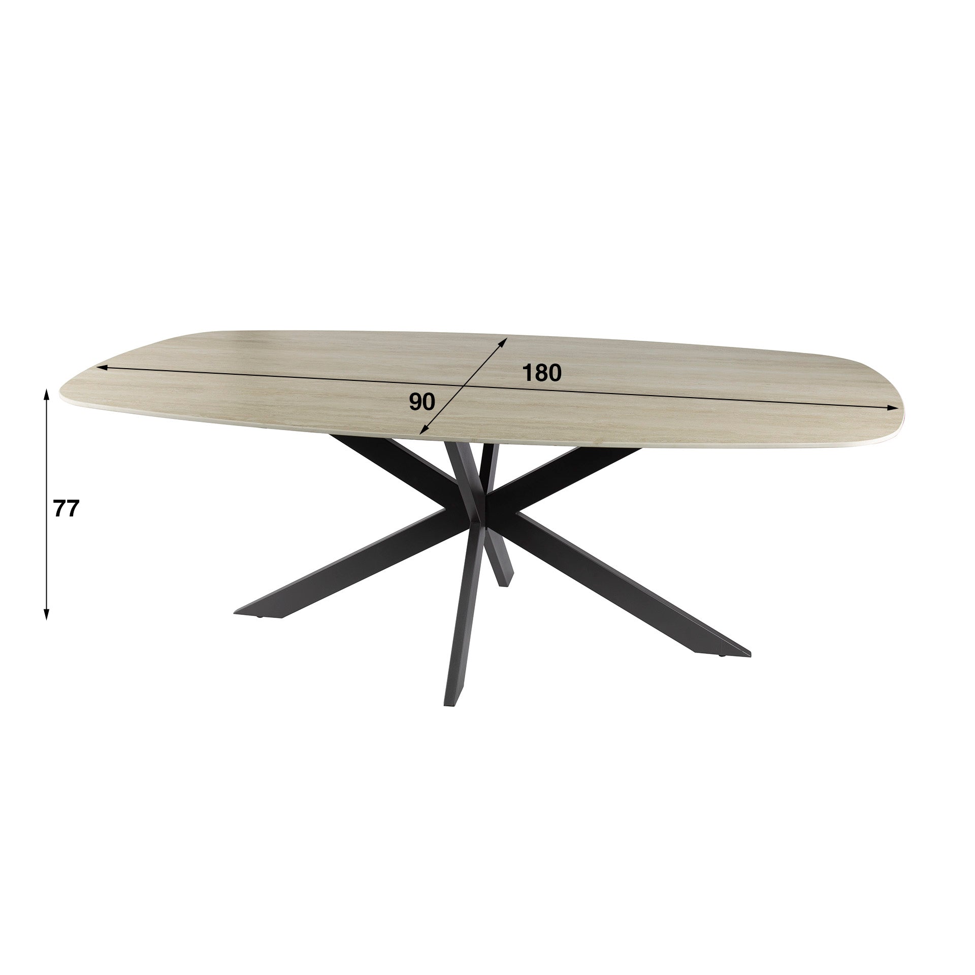 Esstisch Romano Cross 180 - lefurn.de