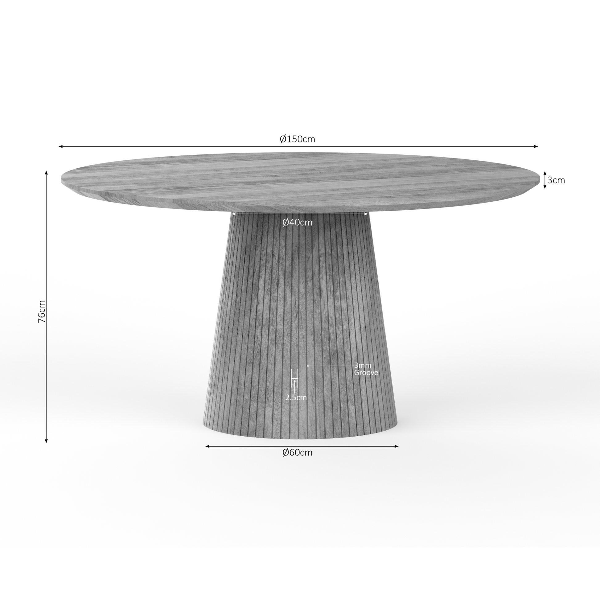 Esstisch Solana Natur 150 - lefurn.de