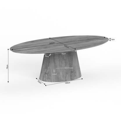 Esstisch Solana Natur 210 - lefurn.de