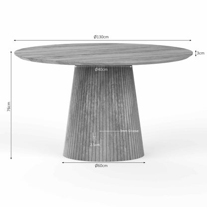 Esstisch Solana Taupe 130 - lefurn.de