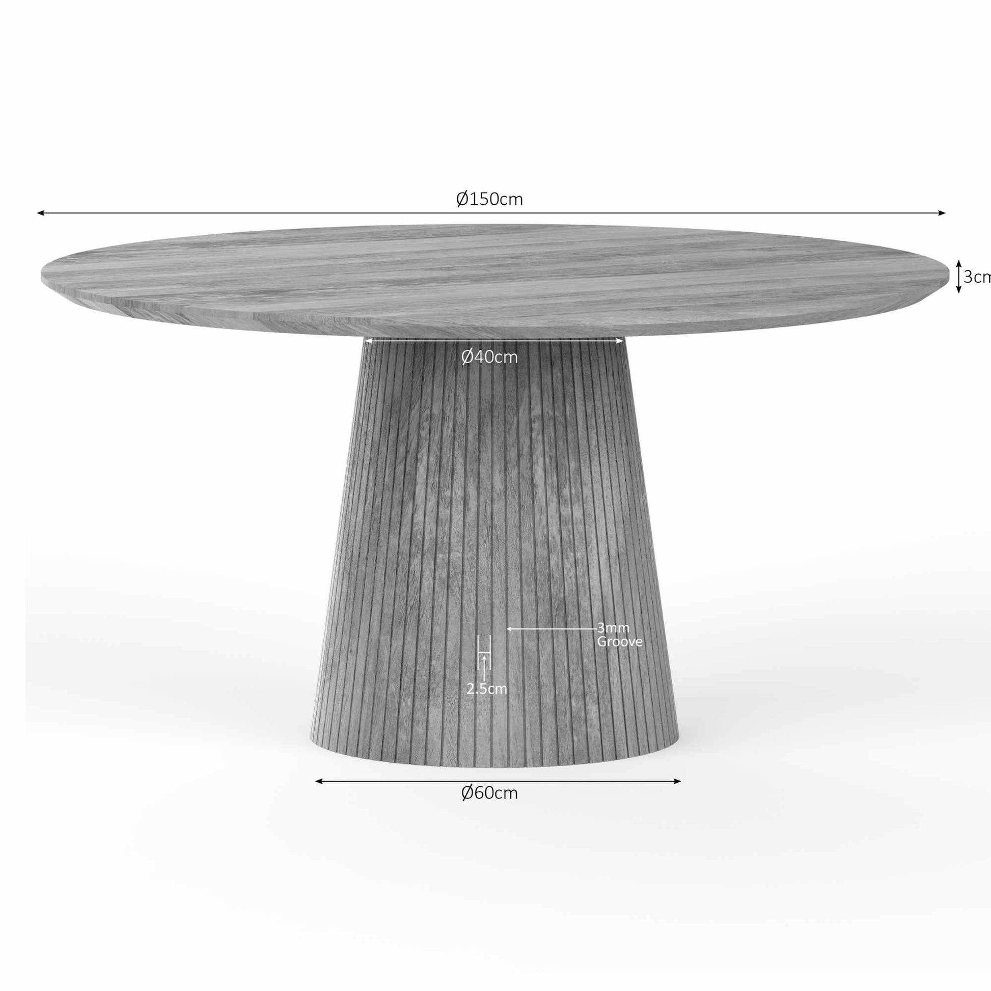 Esstisch Solana Taupe 150 - lefurn.de