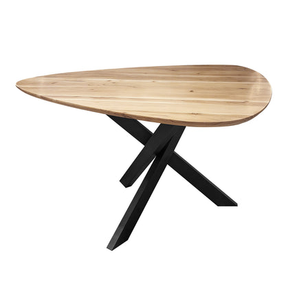 Modell Triangle Esstisch von lefurn.de aus Holz mit moderne, minimalistischem Design, perfekt für Esszimmer und Küchen.