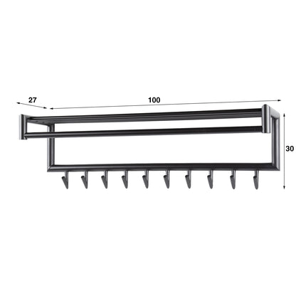 Kleiderhaken Gaderobe Stab 10H von lefurn.de
