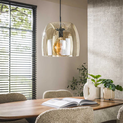 Hängelampe Drift aus Glas mit modernem Design, von lefurn.de