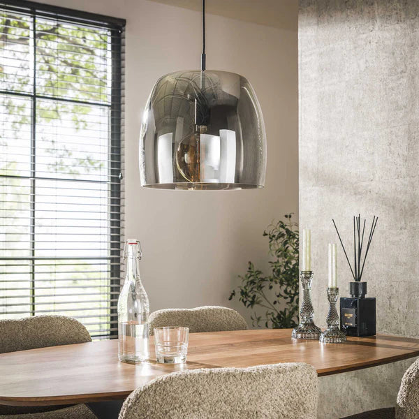 Hängelampe Drift aus Glas, modernes Design, leuchtende Deckenlampe von lefurn.de