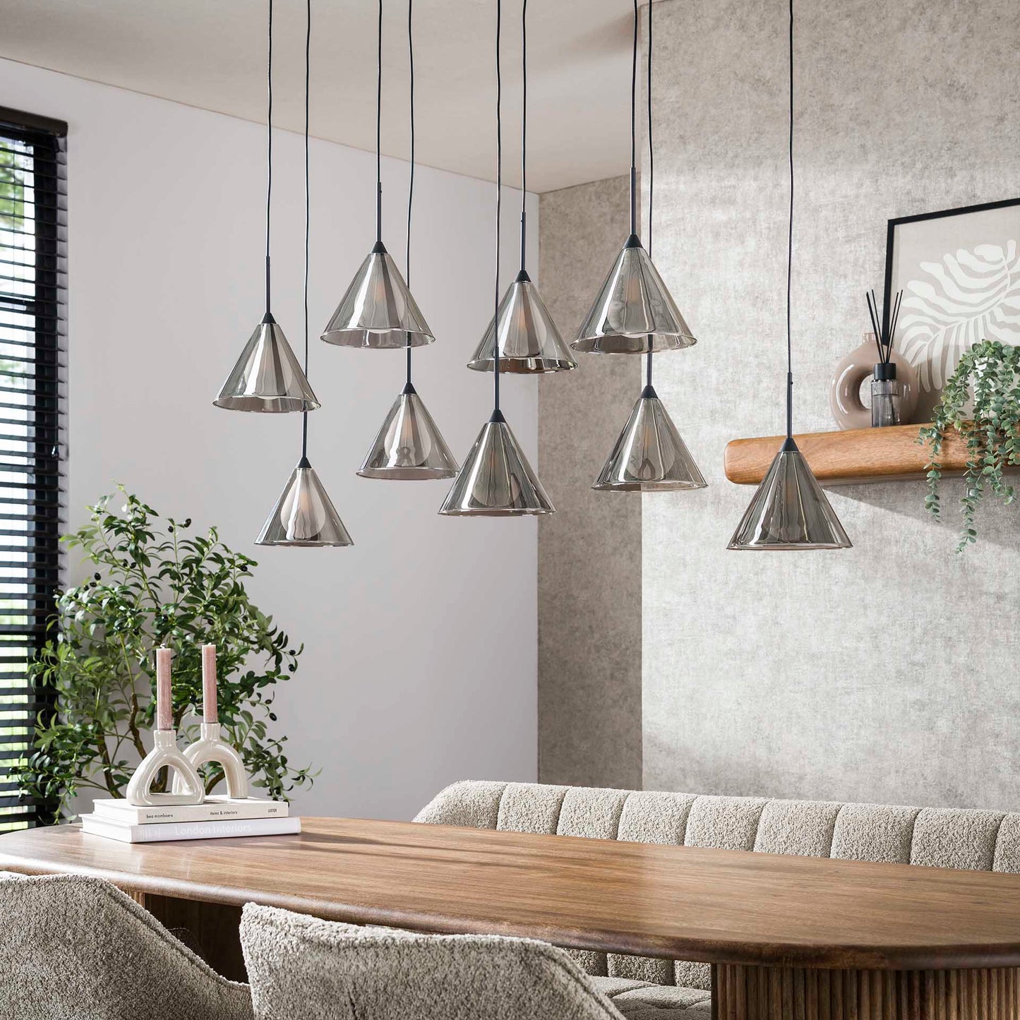 Hängelampe 5+4 Kegelkappe - lefurn.de