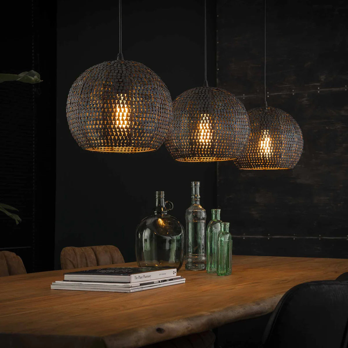 Hängelampe Armor Halbrund 3L von lefurn.de, 