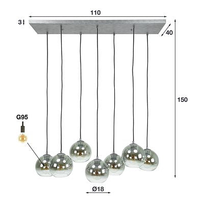 Hängelampe Bubble 4+3L - lefurn.de