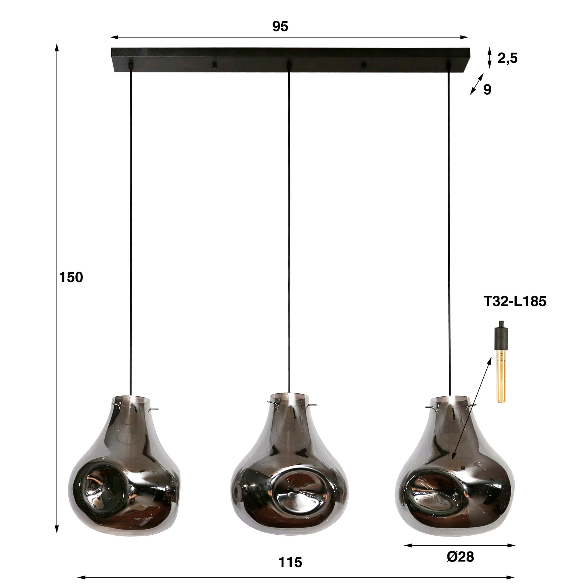 Hängelampe Dent - lefurn.de