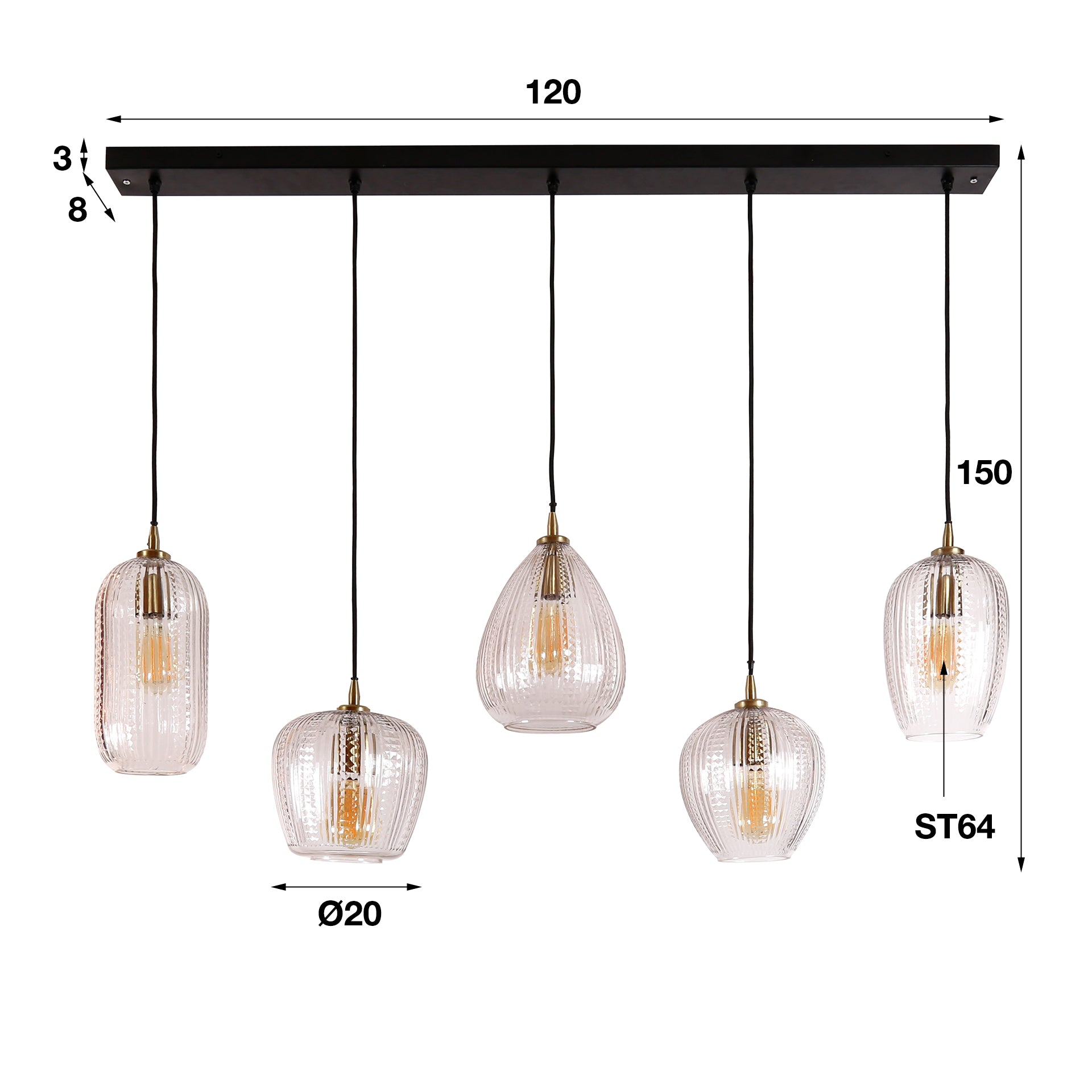 Hängelampe Diamond Grain - lefurn.de