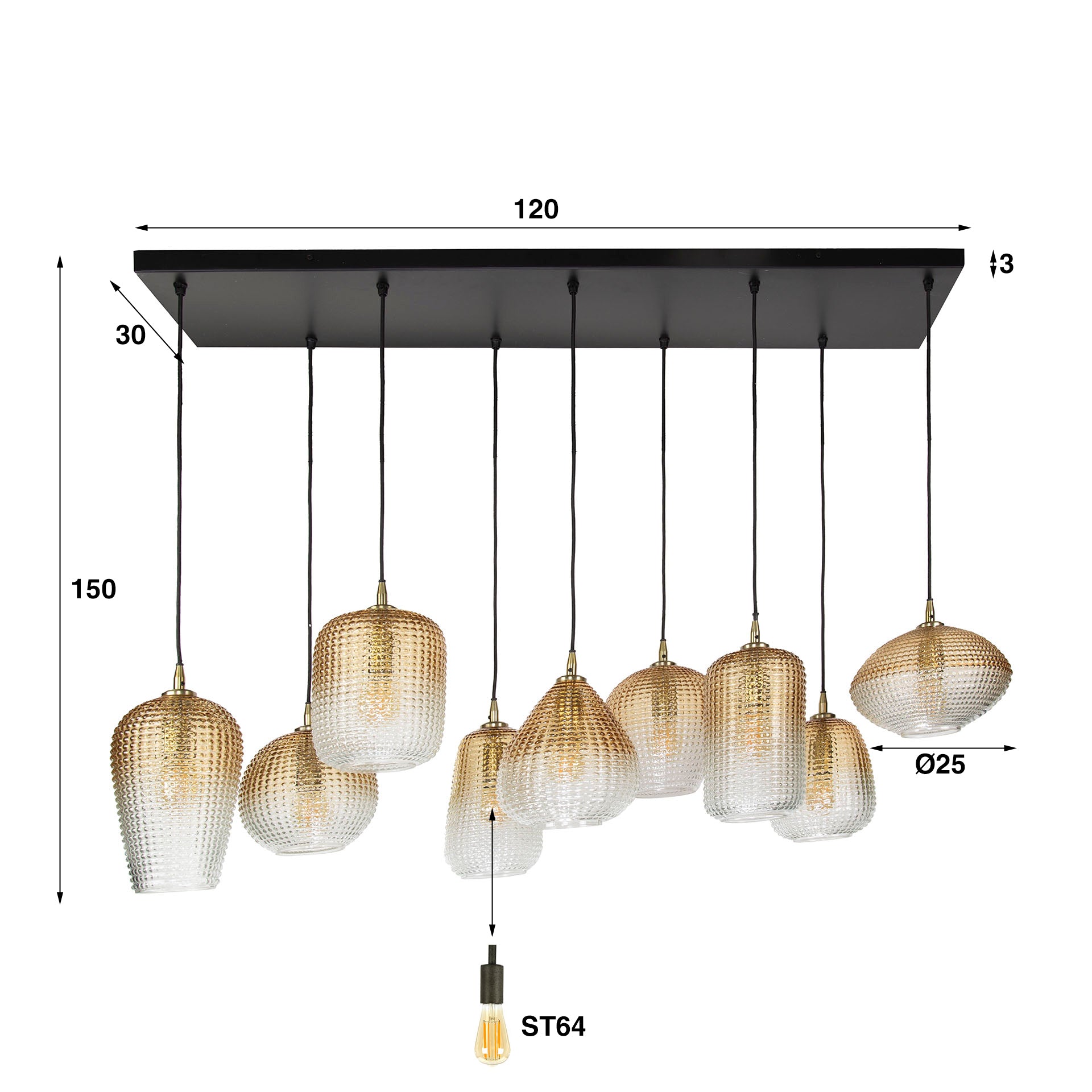 Hängelampe Dot 5+4 - lefurn.de
