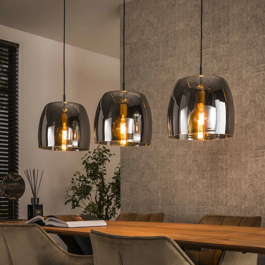 Moderne Hängelampe Drift Glas 3L von lefurn.de