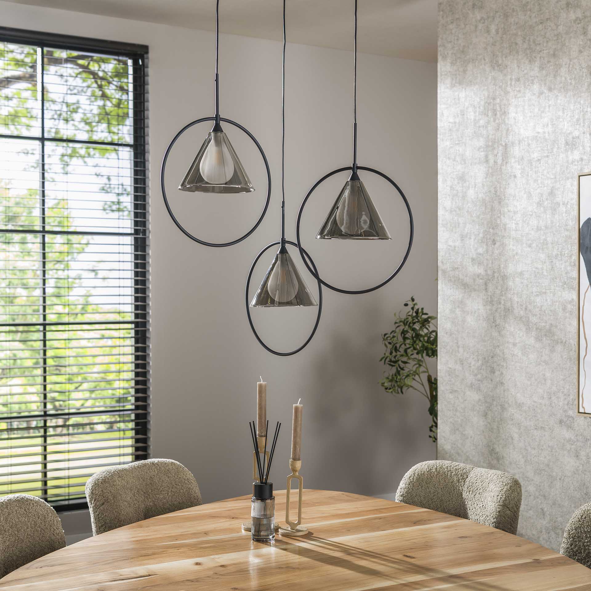 Hängelampe Kegelkappe von lefurn.de mit runder Kuppel und modernem Design, ideal für Wohnzimmer oder Essbereich