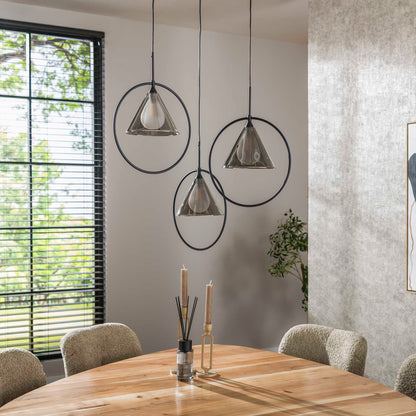 Hängelampe Kegelkappe von lefurn.de mit runder Kuppel und modernem Design, ideal für Wohnzimmer oder Essbereich