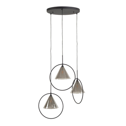 Moderne Hängelampe Kegelkappe von lefurn.de, elegantes Design, ideal für Wohnzimmer oder Esszimmer, mit kegelförmigem Lampenschirm