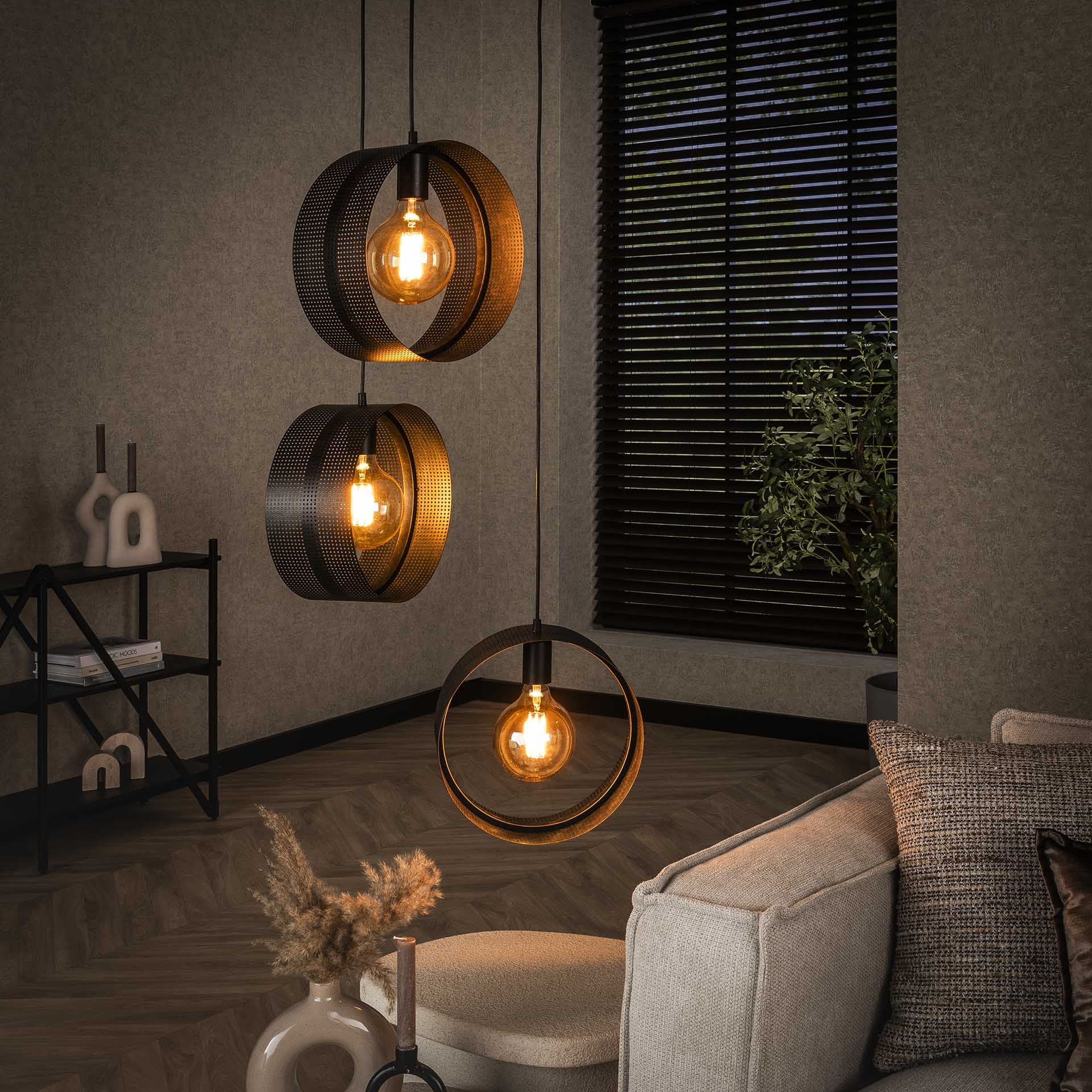 Hängelampe Lochblech 3L - lefurn.de