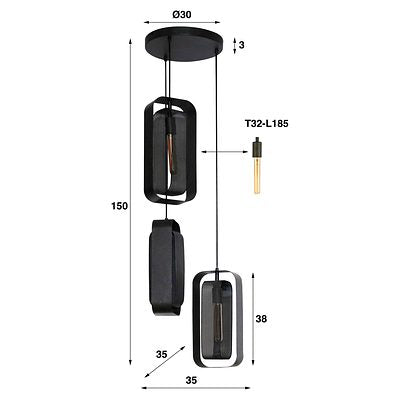 Hängelampe Mesh 3L - lefurn.de