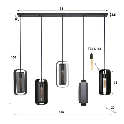 Hängelampe Mesh 5L - lefurn.de