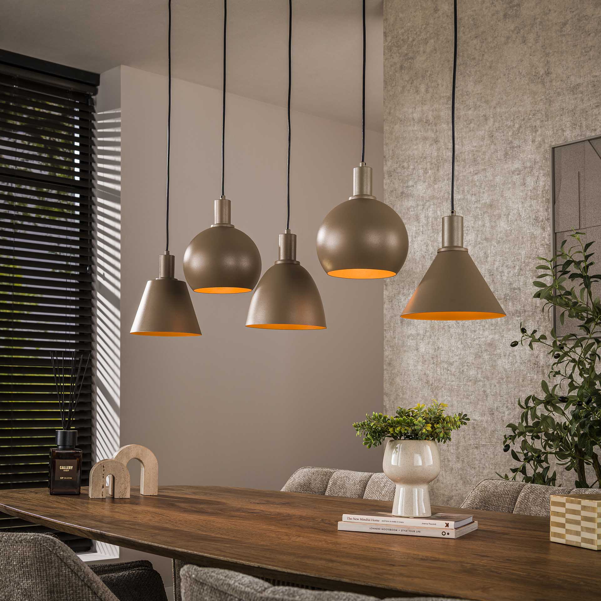 Hängelampe Metallo Beige 5F - lefurn.de