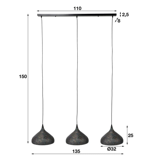 Hängelampe Punch Mix 3L von lefurn.de