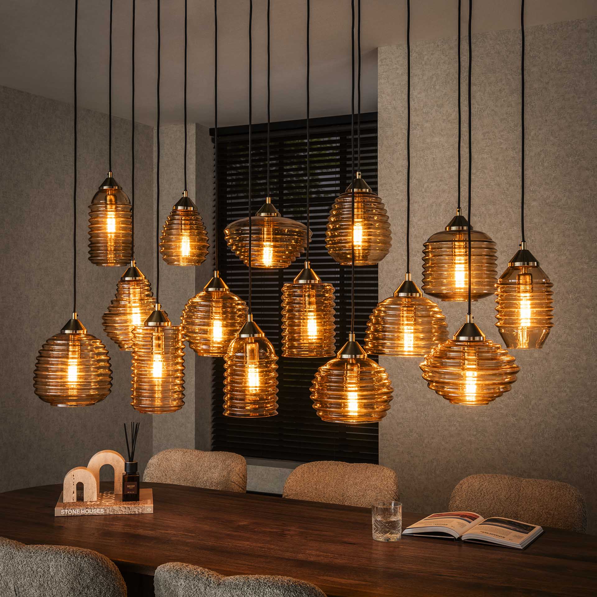 Hängelampe Rib Glas XXL - lefurn.de
