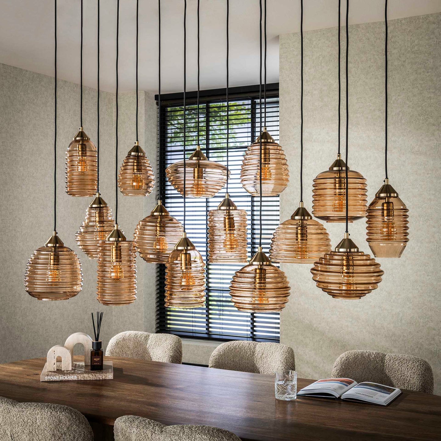 Hängelampe Rib Glas XXL - lefurn.de