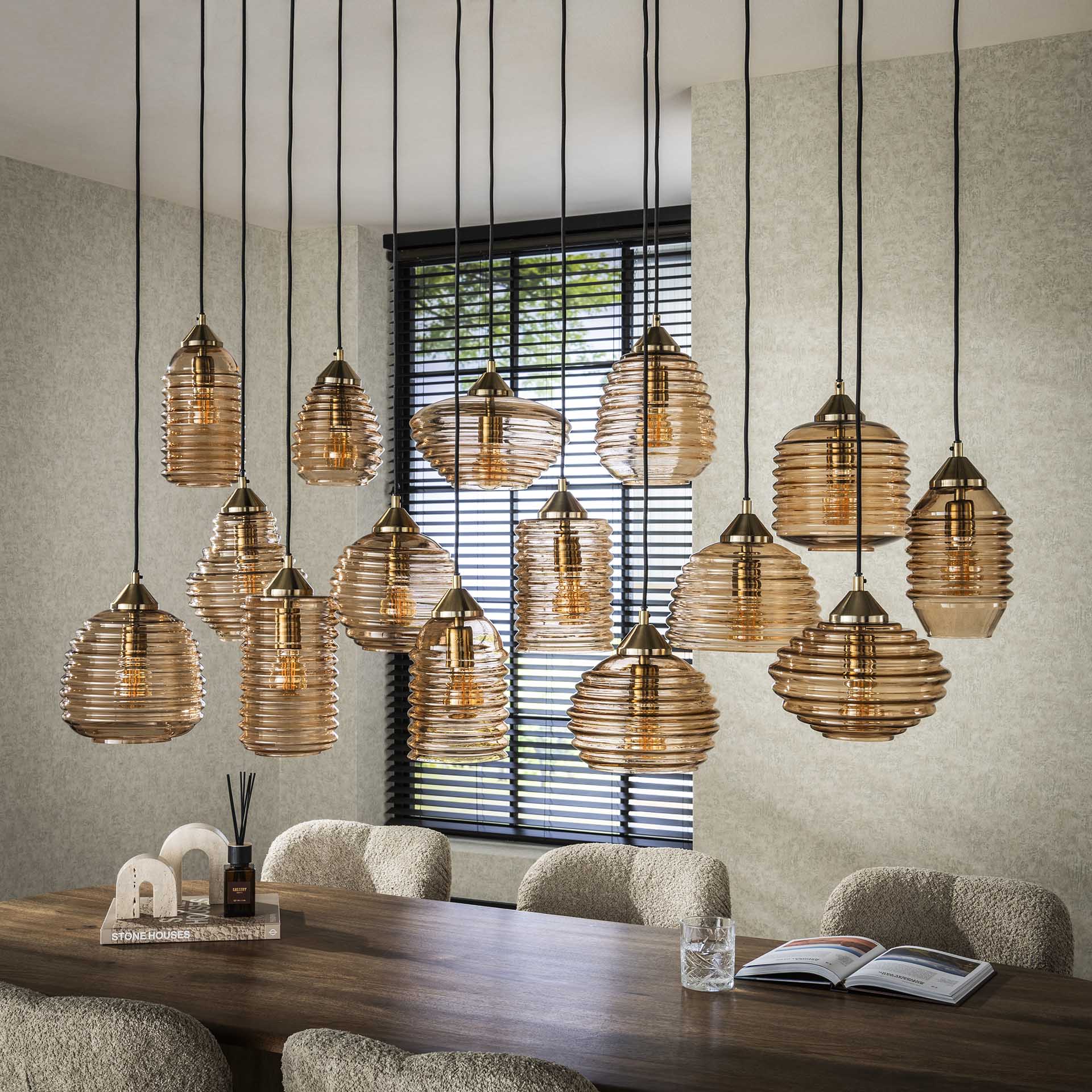 Hängelampe Rib Glas XXL - lefurn.de