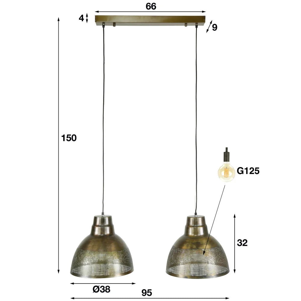 Moderne Hängelampe Screen 2L von lefurn.de mit schwarzem Metallrahmen und weißem Lampenschirm, ideal für Esszimmer oder Wohnzimmer