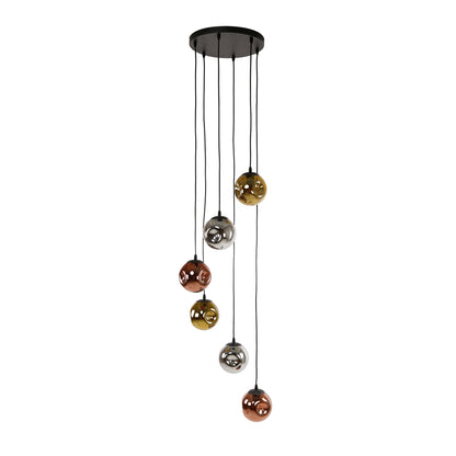 Hängelampe Stellar 2 von lefurn.de, moderne Deckenleuchte mit eleganten Metallarmen und warmem Licht.