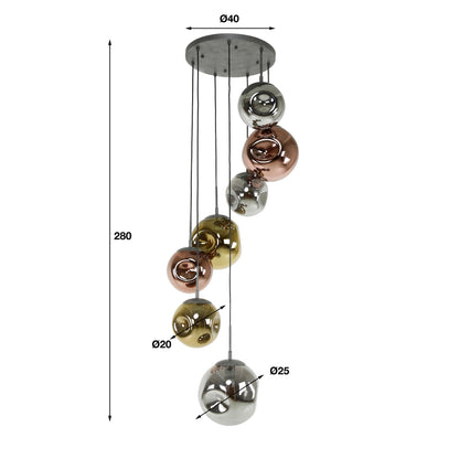 Hängelampe Stellar von lefurn.de mit modernem Design und klaren Linien, ideal für Wohnzimmer oder Essbereich.