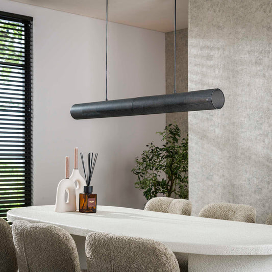 Hängelampe Tube Mesh von lefurn.de mit modernem Metallgitter-Design, ideal für Wohnzimmer oder Essbereich.