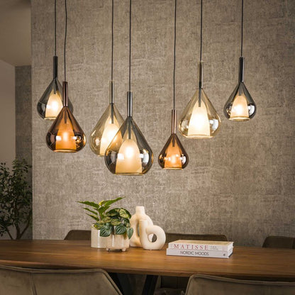 Hängelampe Wings Mix aus Glas, moderne Deckenlampe in elegantem Design, von lefurn.de