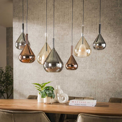 Hängelampe Wings Mix aus Glas, moderne Deckenbeleuchtung in elegantem Design, bei lefurn.de.