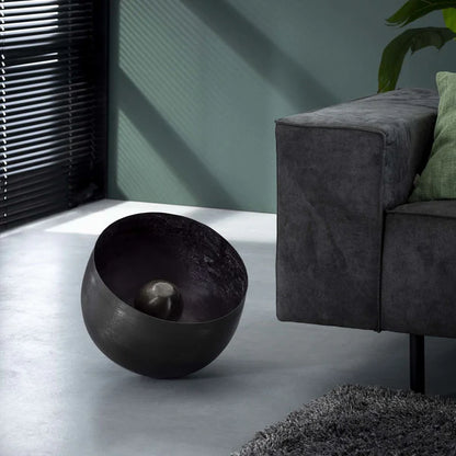 Hängelampe Korb aus Nickel von lefurn.de, stilvolle Tischlampe mit Korbdesign, ideal als Raumbeleuchtung