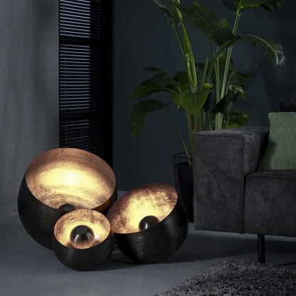 Hängelampe Korb aus Nickel, Tischlampe von lefurn.de mit modernem Design und geschmackvoller Lichtquelle.