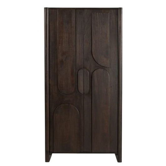 Moderner Wandschrank Zana 95 von lefurn.de, hoher Highboard mit Stauraum und eleganter Oberfläche, für Wohnzimmer oder Flur