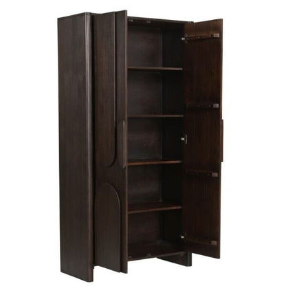 Hochschrank Zano 95 von lefurn.de, moderner Wandschrank mit Stauraum und stilvollem Design, Nahaufnahme des Schrankes.