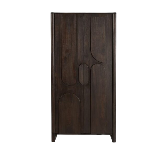 Hochschrank Zana 95 von lefurn.de, moderner Wandschrank mit Stauraum und eleganter Oberfläche, ideal für Wohnzimmer oder Flur
